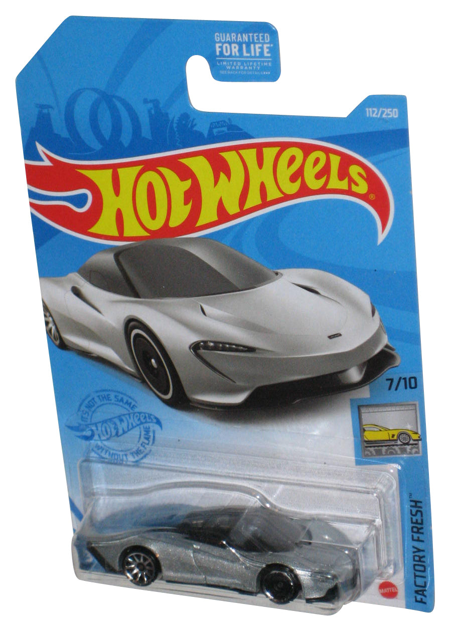 Hot Wheels Factory Fresh 7/10 (2020) Silver McLaren Speedtail Car 112/250