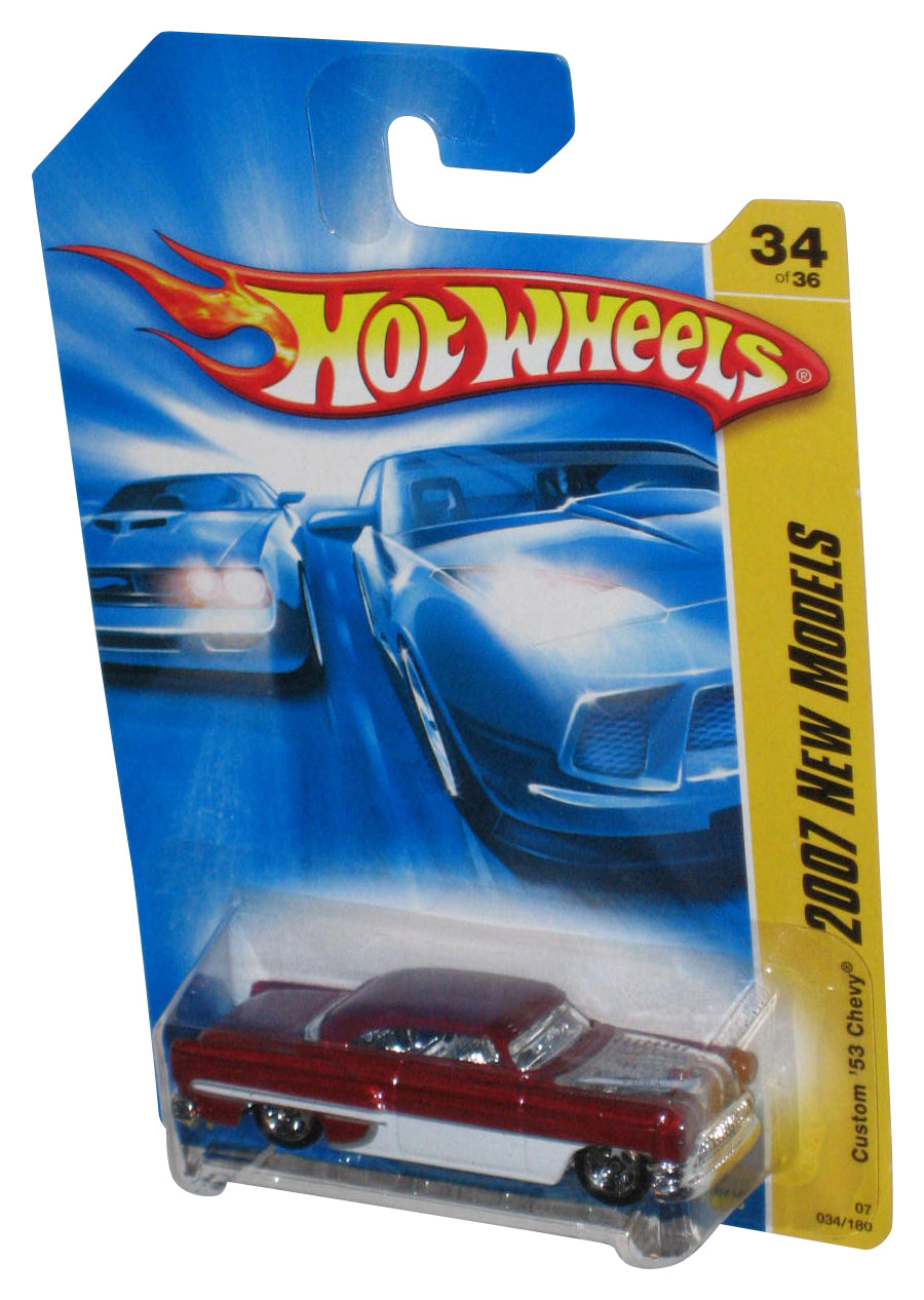 Hot Wheels 2007 New Models 34/36 Red & White Custom '53 Chevy Car 034/180