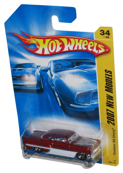 Hot Wheels 2007 New Models 34/36 Red & White Custom '53 Chevy Car 034/180