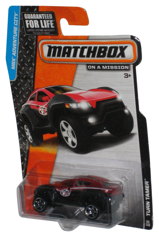 Matchbox MBX Adventure City (2013) Red & Black Turn Tamer Toy Car 68/120