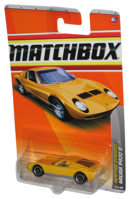 Matchbox Heritage Classics (2010) Yellow Miura P400 S Car 14/100