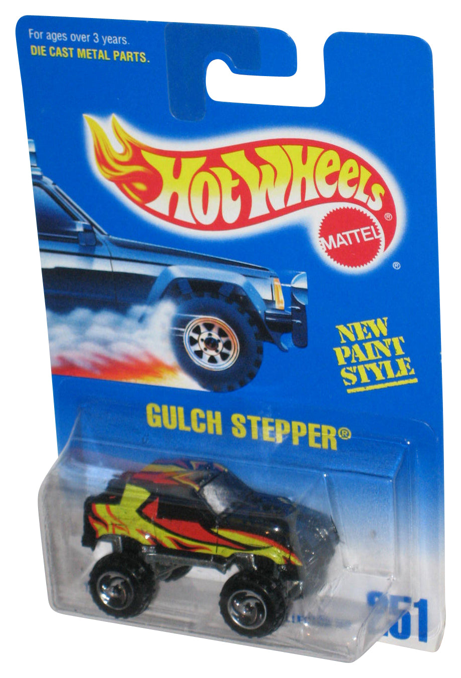 Hot Wheels New Paint Style (1991) Gulch Stepper Toy Truck #251