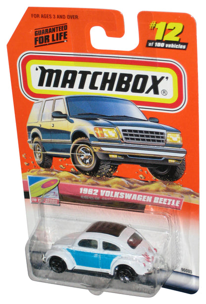Matchbox To The Beach (1999) White 1962 Volkswagen Beetle Car #12/100