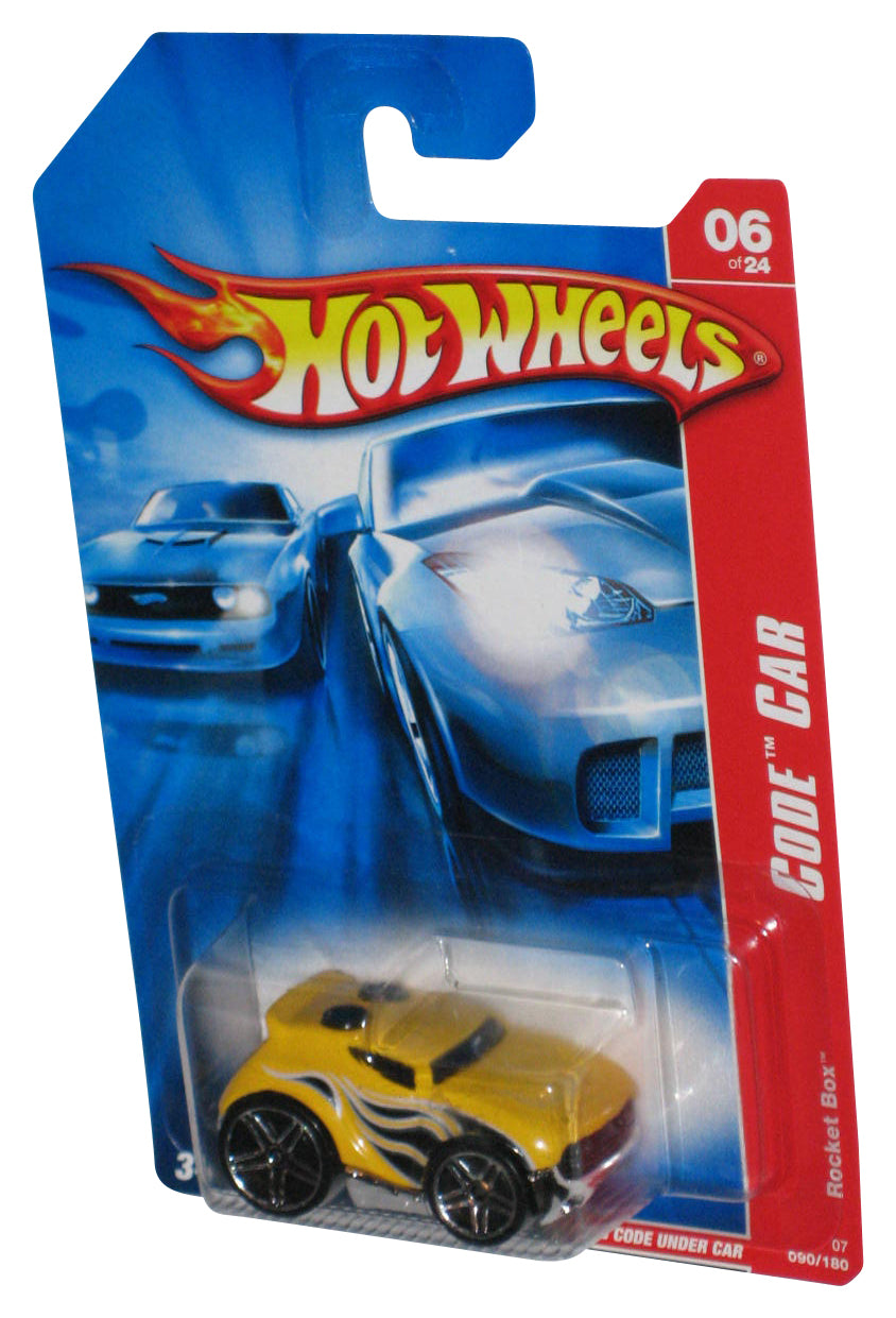 Hot Wheels Code Car 06/24 (2006) Yellow Rocket Box Car 090/180