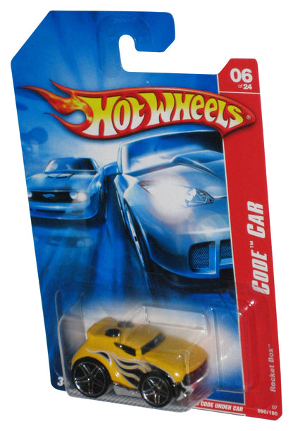 Hot Wheels Code Car 06/24 (2006) Yellow Rocket Box Car 090/180