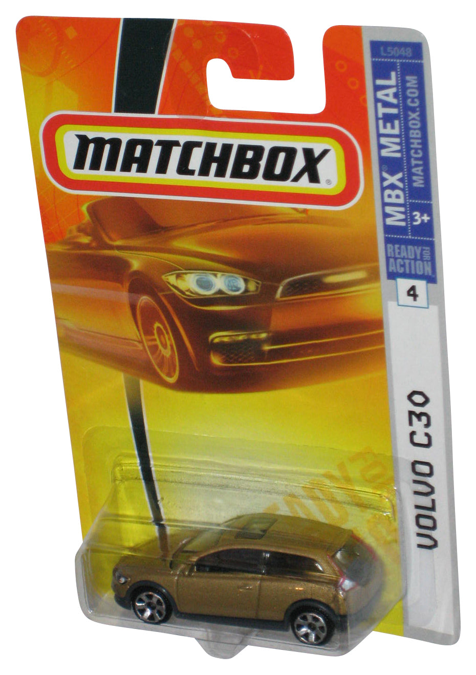 Matchbox MBX Metal (2007) Mattel Volvo C30 Gold Toy Car #4