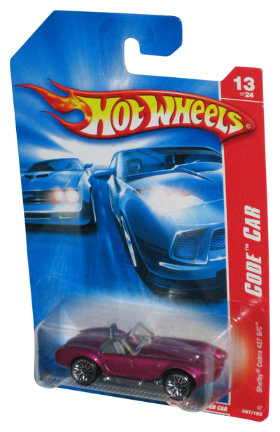 Hot Wheels Code Car 13/24 Purple Shelby Cobra 427 S/C Toy Car 097/180