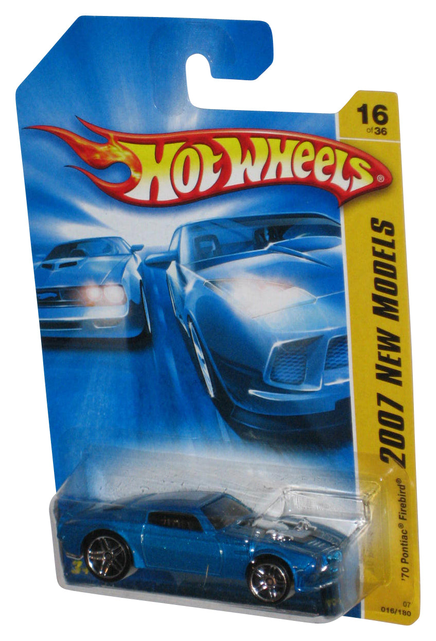 Hot Wheels 2007 First Editions 16/36 Blue '70 Pontiac Firebird Toy Car 016/156