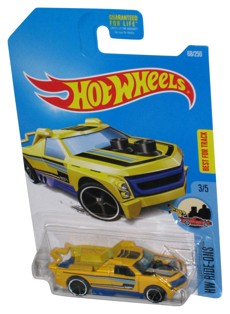 Hot Wheels HW Ride-Ons 3/5 (2015) Yellow Fig Rig Toy Car 68/250