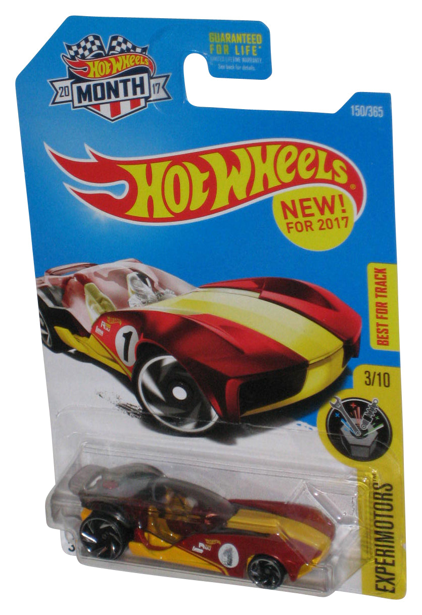 Hot Wheels Experimotors 3/10 (2017) Red Sky Dome Toy Car 150/365