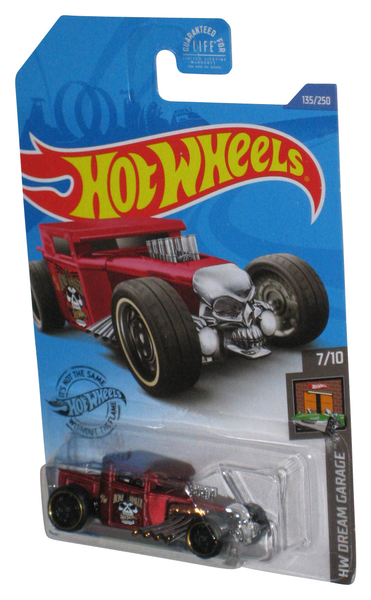 Hot Wheels HW Dream Garage 7/10 (2017) Red Bone Shaker Car 135/250