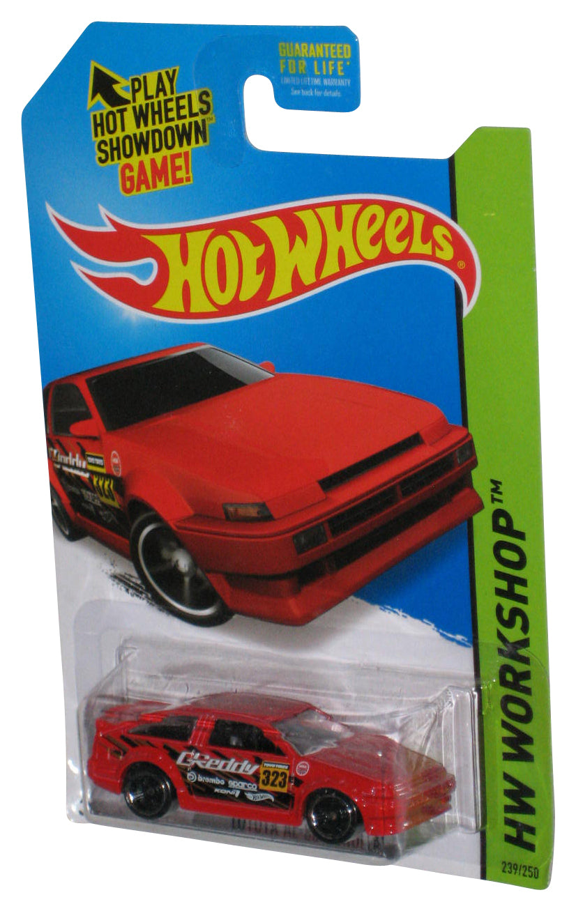 Hot Wheels HW Workshop (2013) Red Toyota AE-86 Corolla Car 239/250