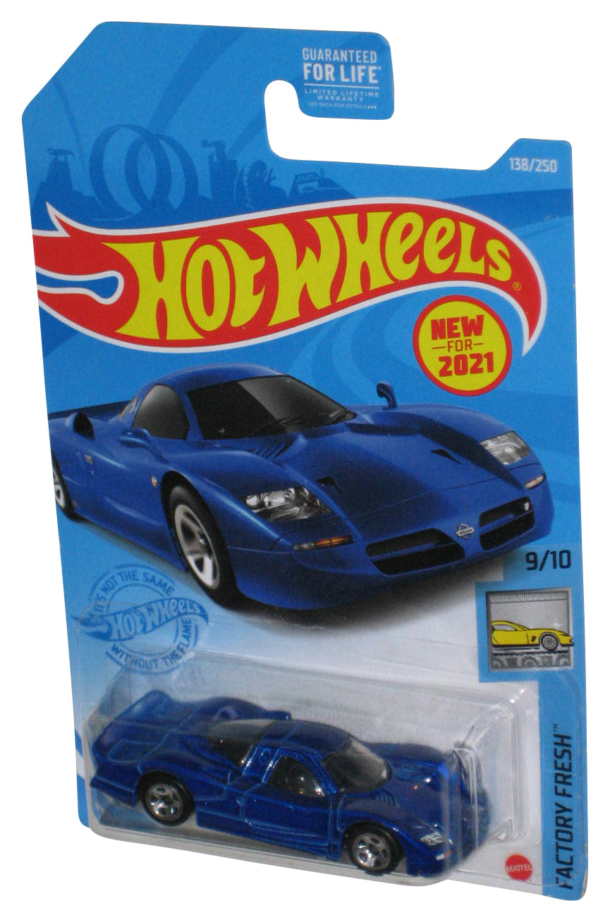 Hot Wheels Factory Fresh 9/10 (2021) Blue Nissan R390 GTI Car 138/250