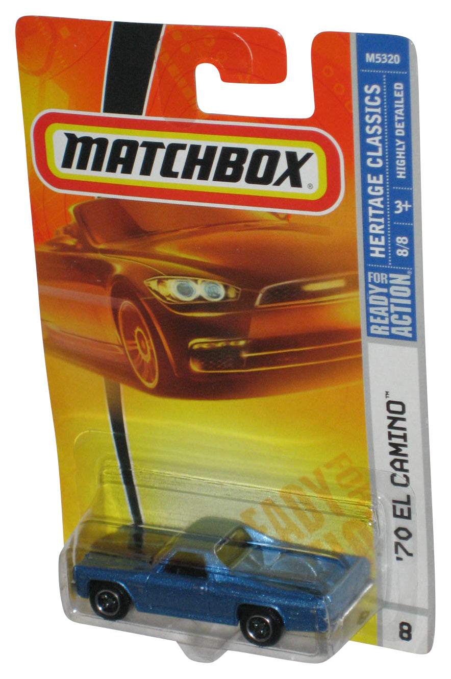 Matchbox Heritage Classics 8/8 (2007) Blue '70 El Camino Toy Car #8 - (Plastic Loose From Card)