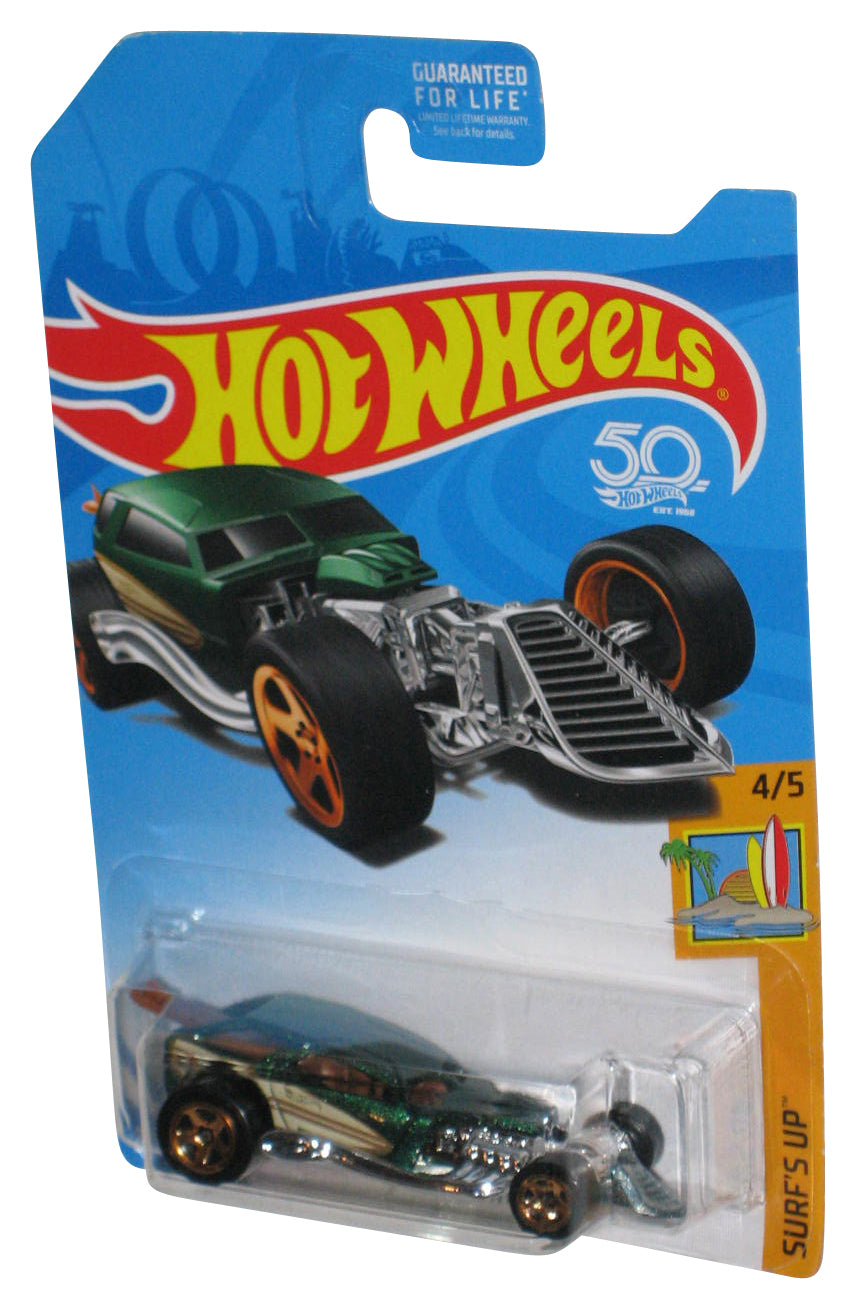 Hot Wheels Surf's Up (2017) Green Surf Crate Toy Car 4/5