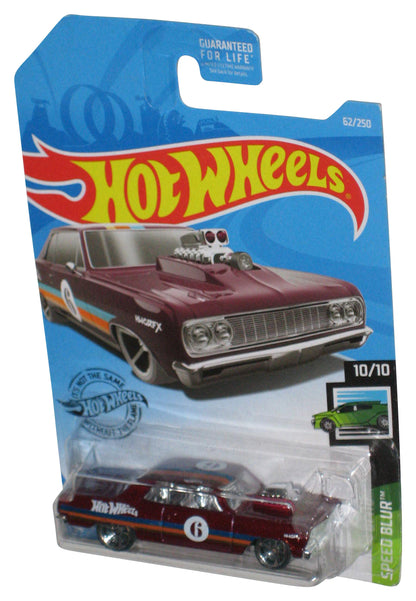 Hot Wheels '64 Chevy Chevelle SS (2017) Speed Blur 10/10 Burgundy Toy Car 62/250
