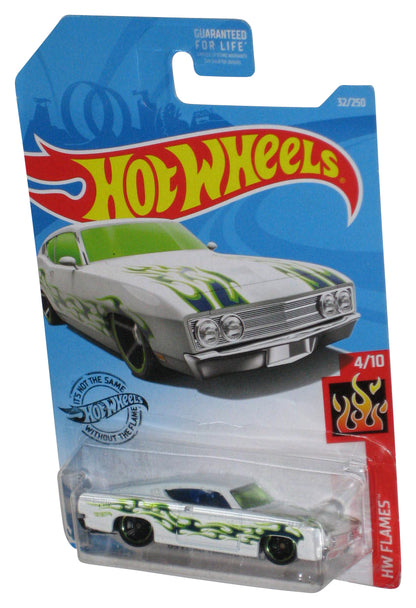 Hot Wheels '69 Ford Torino Talladega (2017) HW Flames 4/10 White Car 32/250