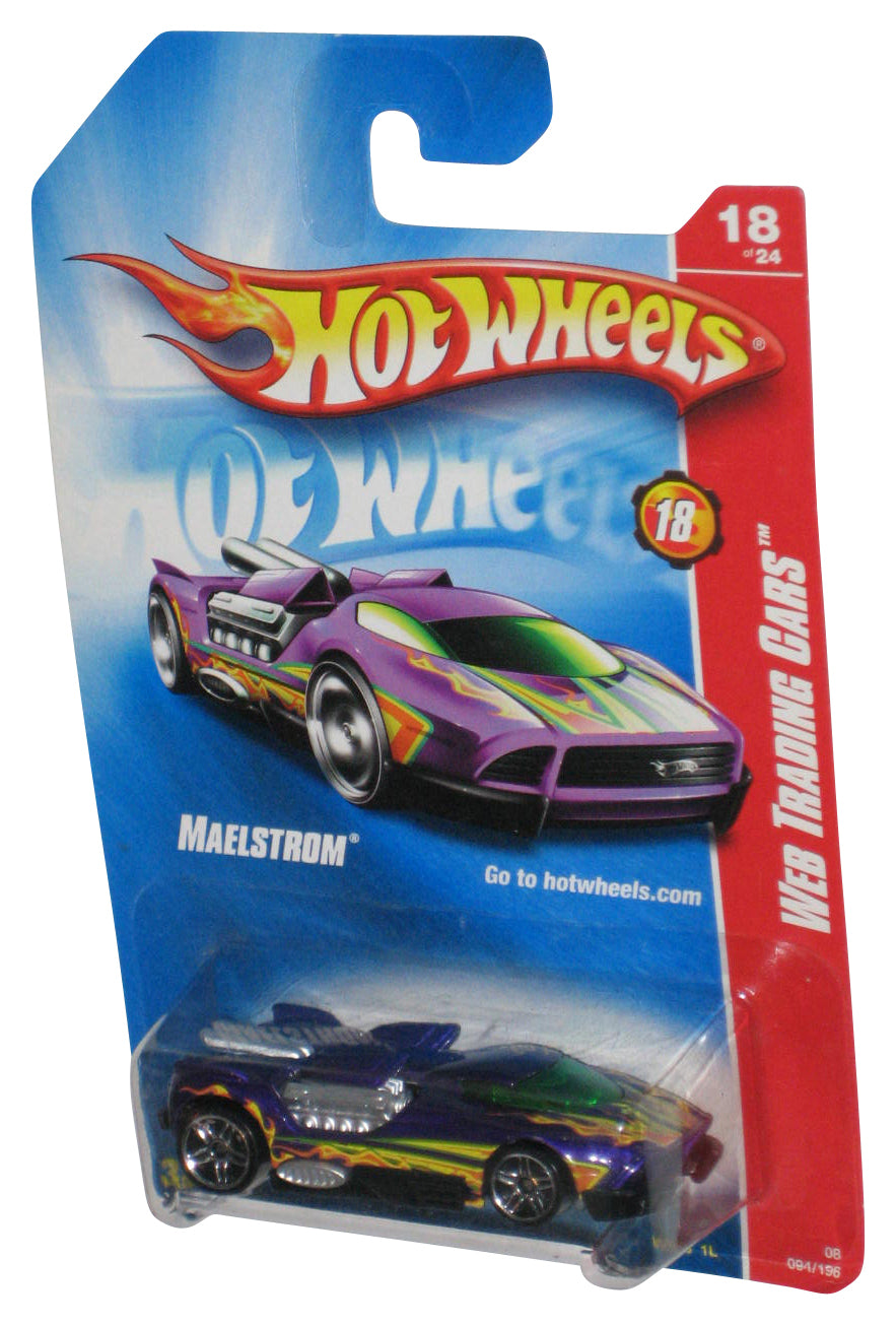 Hot Wheels Web Trading Cars 18/24 Purple Maelstrom Car 094/196
