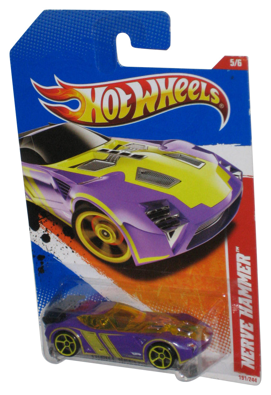Hot Wheels Thrill Racers Highway 5/6 (2010) Purple Nerve Hammer Toy Car 191/244