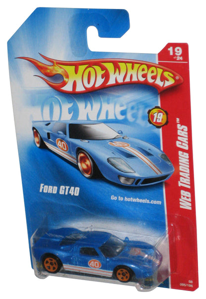 Hot Wheels Web Trading Cars 19/24 (2007) Blue Ford GT40 Car 095/196
