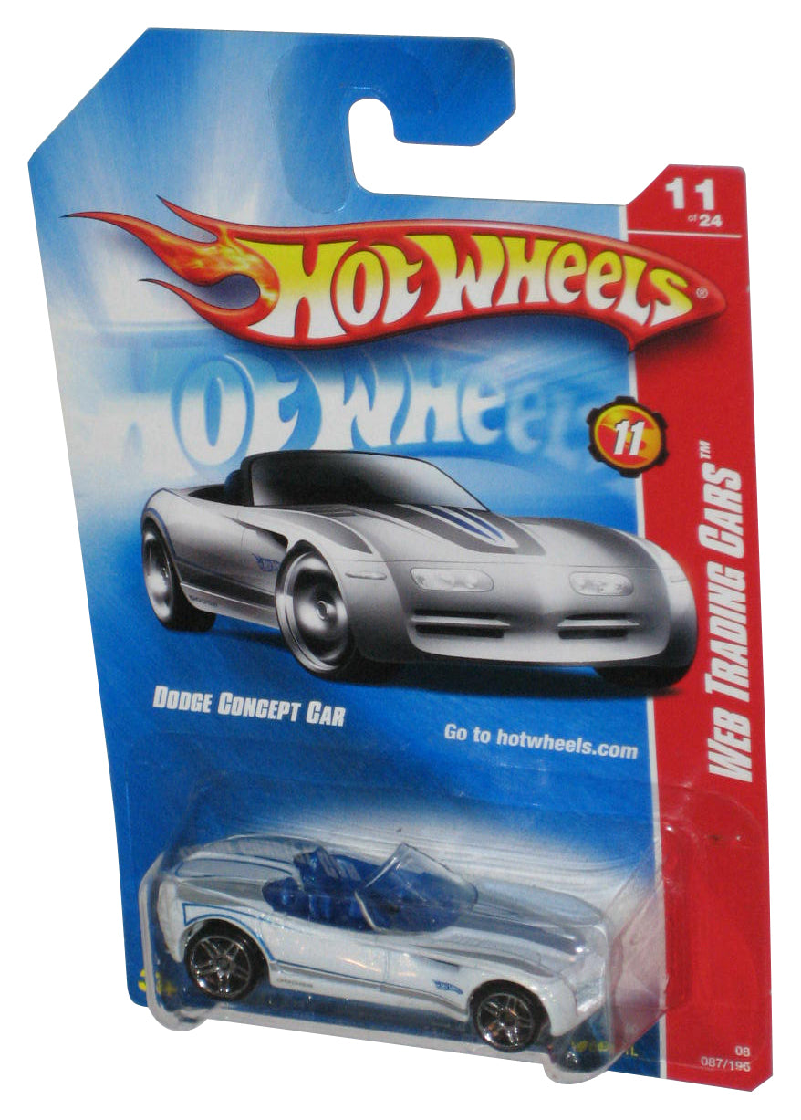 Hot Wheels Web Trading Cars 11/24 (2007) White Dodge Concept Car 087/196