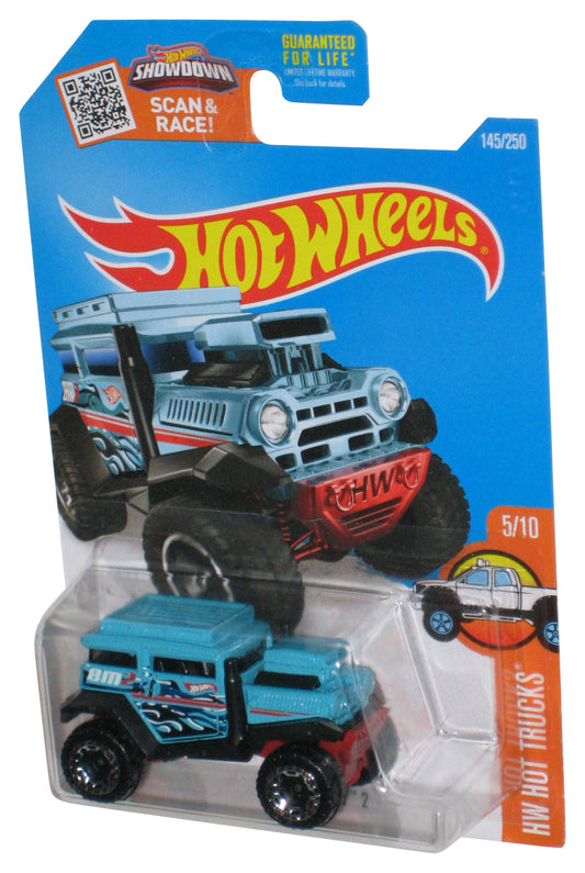 Hot Wheels HW Trucks 5/10 (2015) Blue Bad Mudder 2 Toy Truck 145/250