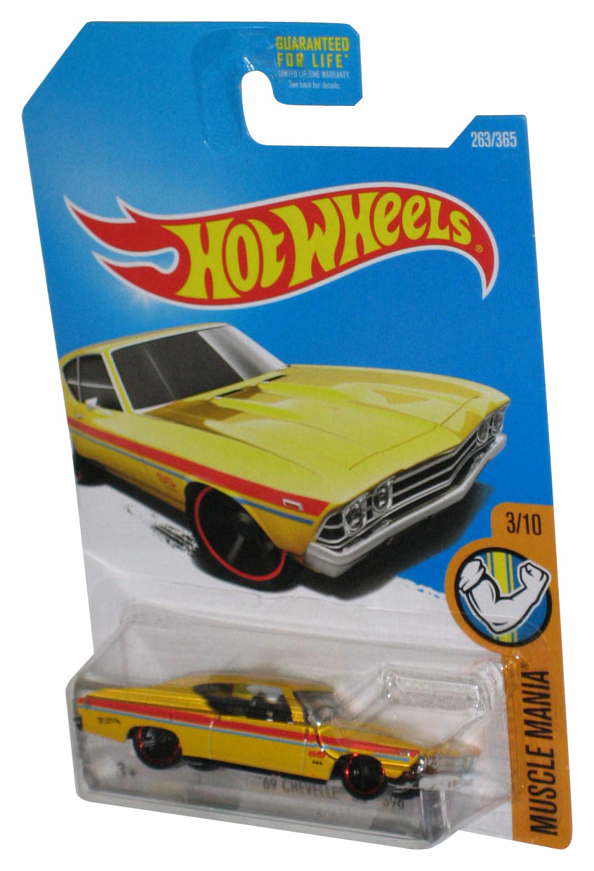 Hot Wheels Muscle Mania 3/10 (2015) Yellow '69 Chevelle SS 396 Car 263/365