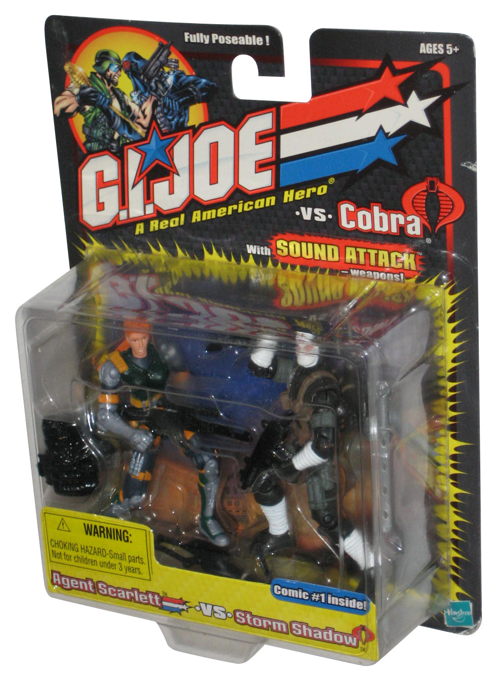 GI Joe Agent Scarlett vs Storm Shadow (2002) Hasbro Action Figure Pack Set 2-Pack