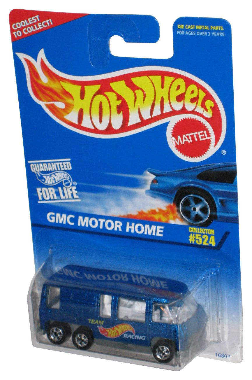 Hot Wheels GMC Motor Home (1996) Mattel Blue Toy Van #524