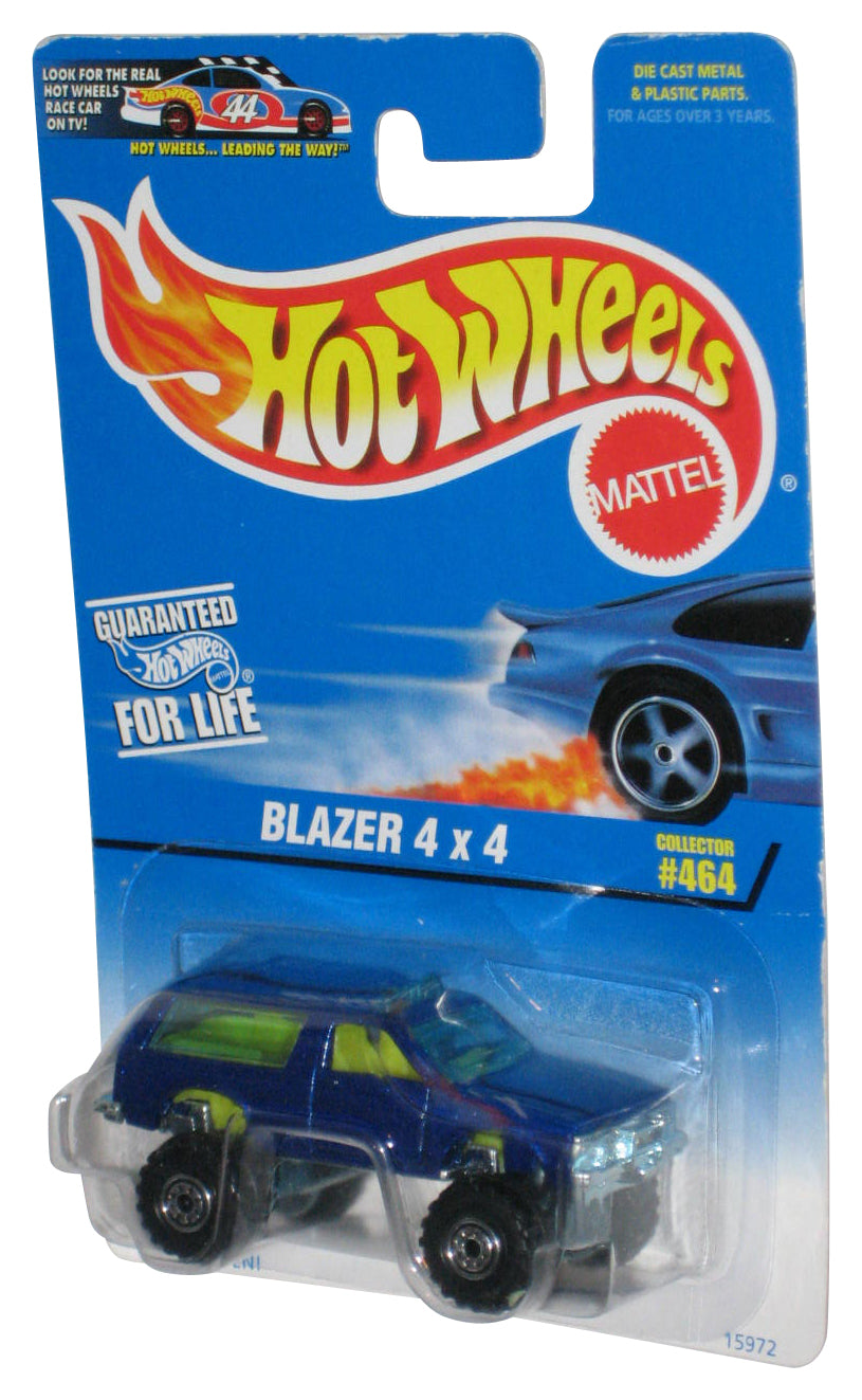 Hot Wheels Blazer 4x4 (1996) Mattel Blue Die-Cast Car #464