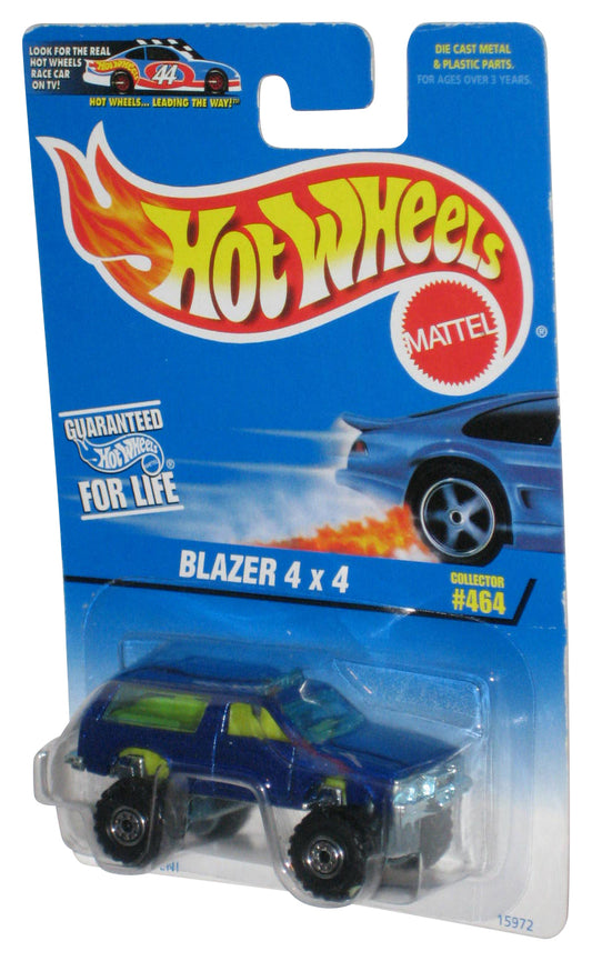 Hot Wheels Blazer 4x4 (1996) Mattel Blue Die-Cast Car #464