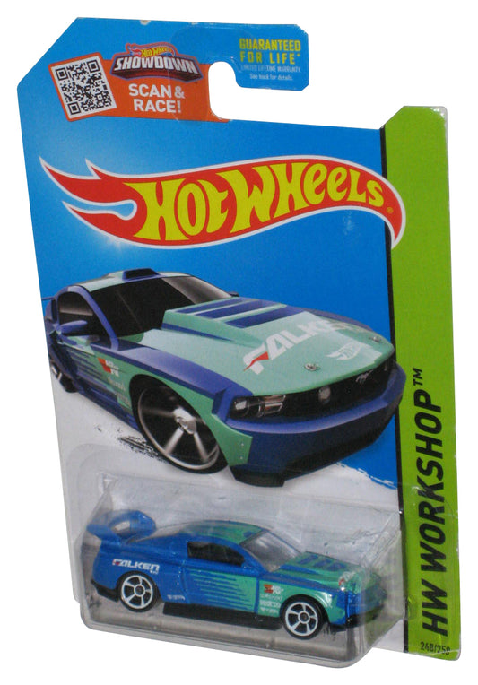 Hot Wheels HW Workshop (2013) Blue & Teal Custom '12 Ford Mustang Car 240/250
