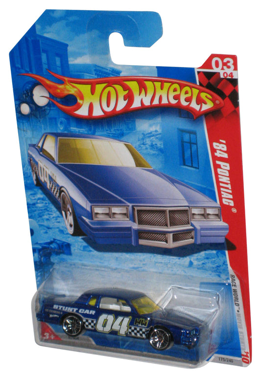 Hot Wheels Race World Movie Stunts '10 3/4 Blue '84 Pontiac Car 175/240