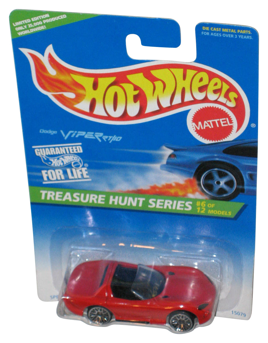 Hot Wheels Treasure Hunt Series (1996) Red Dodge Viper RT/10 Car 6/12