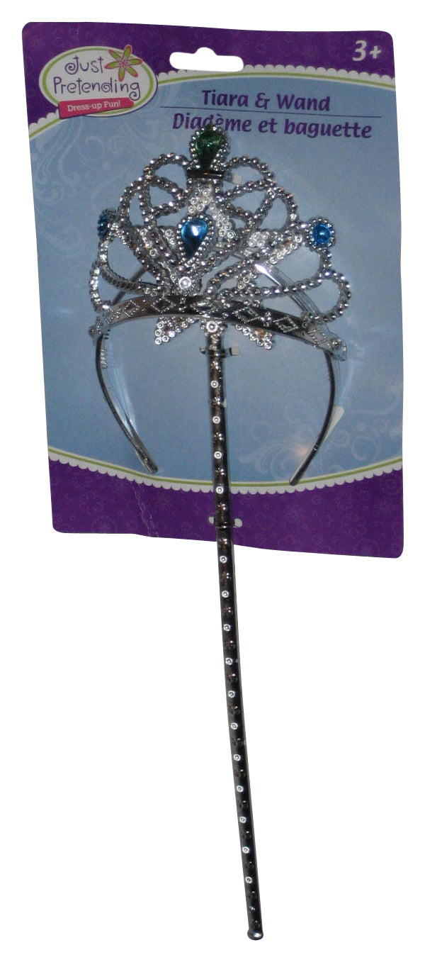Just Pretending Dress-Up Fun! Silver Kids Children Greenbrier Tiara & Wand