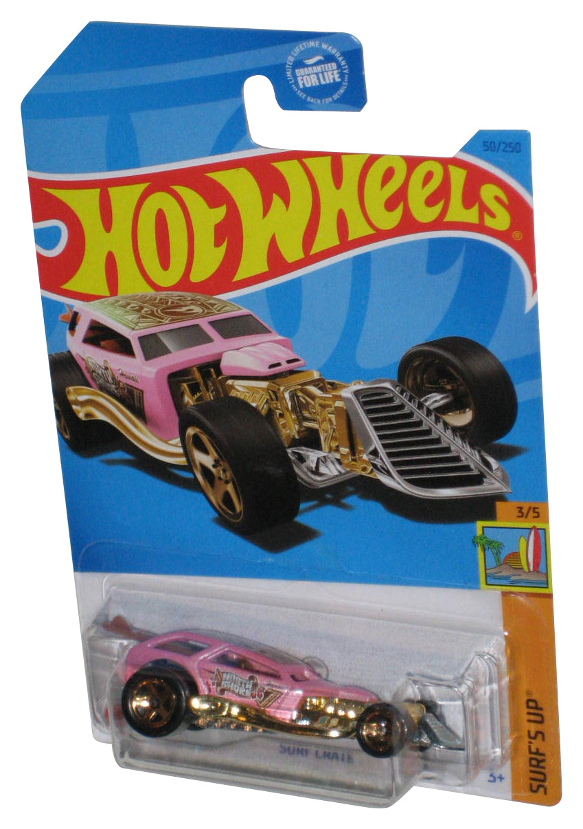Hot Wheels Surf's Up 3/5 (2021) Pink Surf Crate Toy Car 50/250