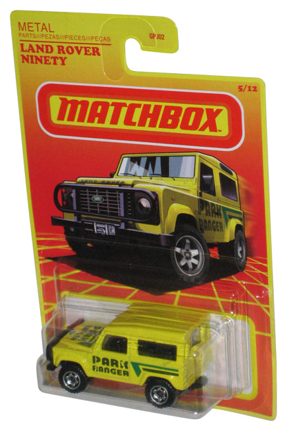 Matchbox Metal Park Ranger (2020) Yellow Land Rover Ninety Toy Car 5/12