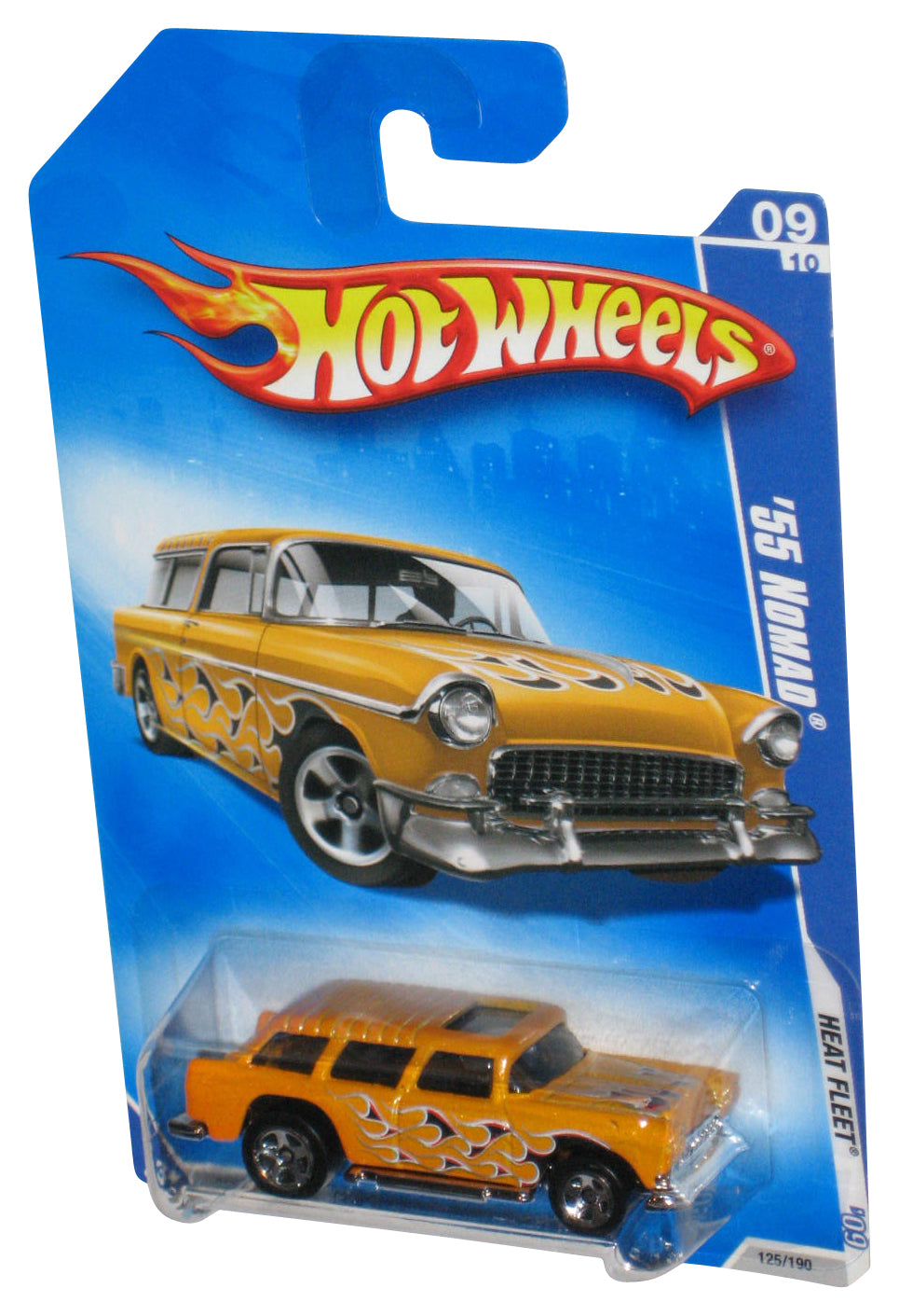 Hot Wheels Heat Fleet '09 (2008) Gold '55 Nomad Toy Car 125/190