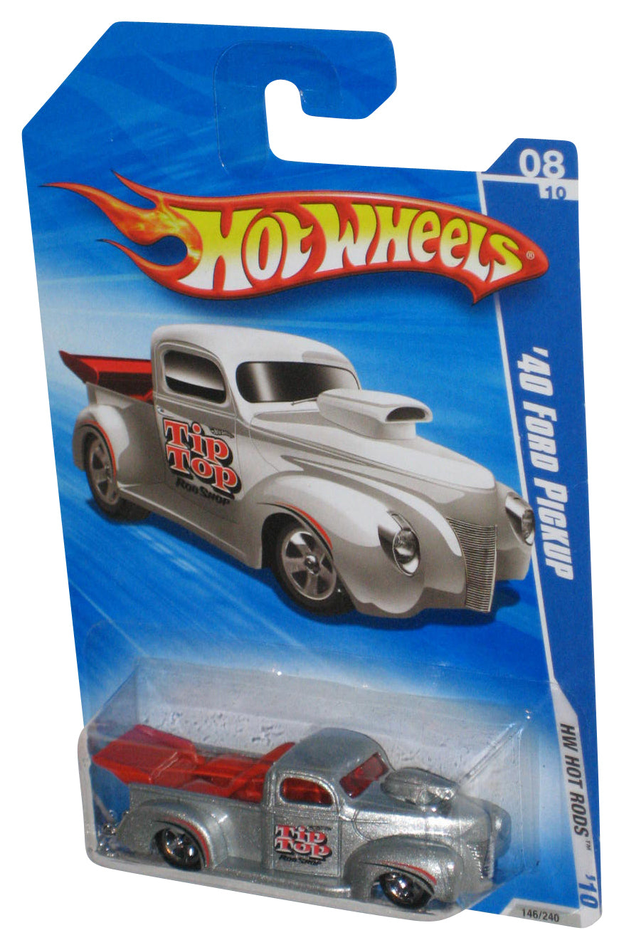 Hot Wheels HW Hot Rods '10 Silver '40 Ford Pickup Toy Truck 146/240