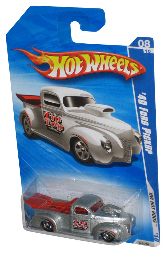 Hot Wheels HW Hot Rods '10 Silver '40 Ford Pickup Toy Truck 146/240