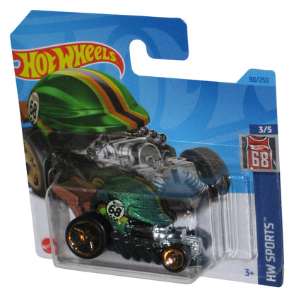 Hot Wheels HW Sports 3/5 (2021) Green Head Hasket Toy Car 90/250 - (Short Card)