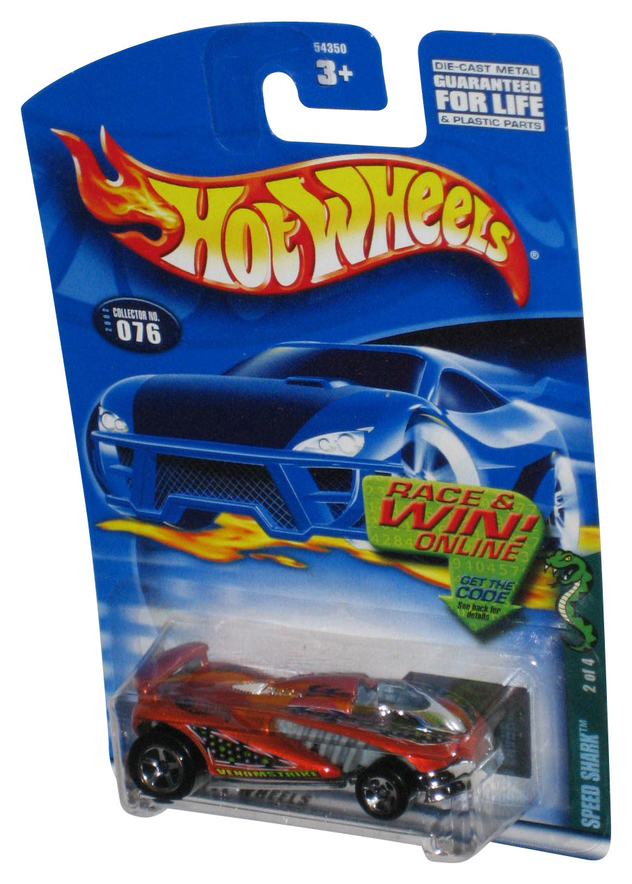 Hot Wheels Speed Shark 2/4 (2002) Mattel Orange Toy Car #076
