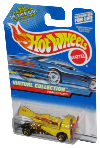 Hot Wheels Virtual Collection (1999) Yellow Dogfighter Toy Car #137