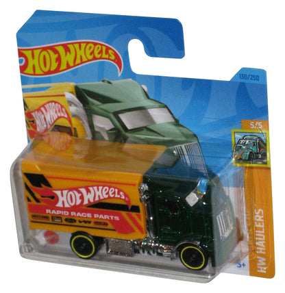 Hot Wheels HW Haulers 5/5 (2021) Yellow & Black Hiway Hauler 2 Truck 130/250 - (Short Card)