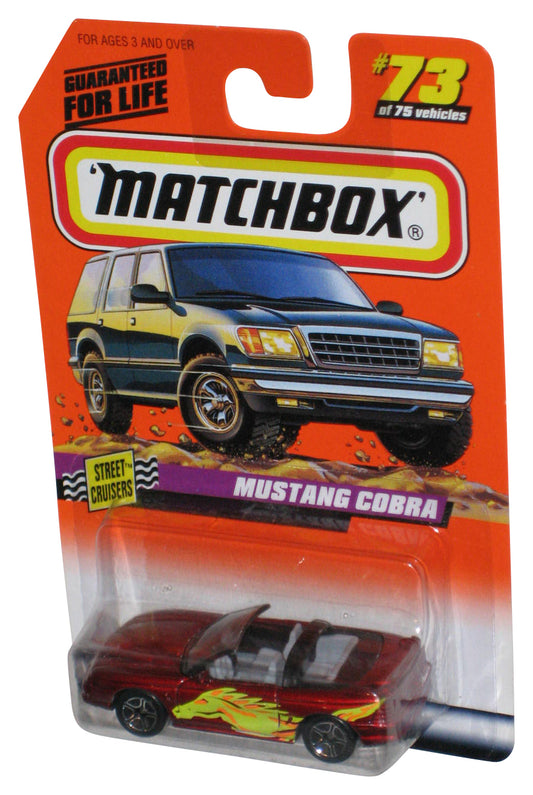 Matchbox Street Cruisers (1997) Red Mustang Cobra Toy Car #73/75