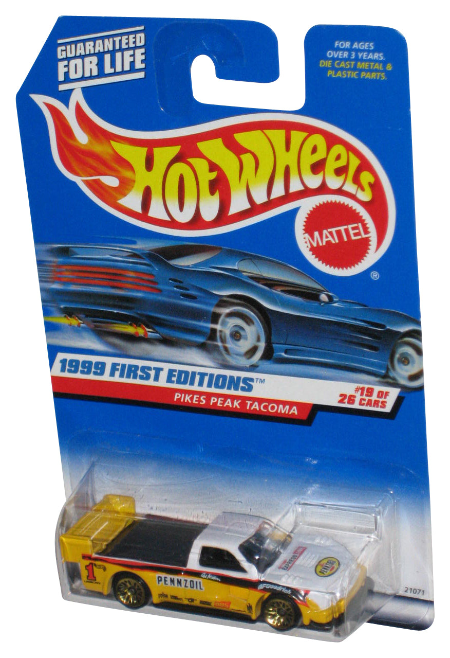 Hot Wheels 1999 First Editions 19/26 (1998) Yellow Pikes Peak Tacoma Car #924