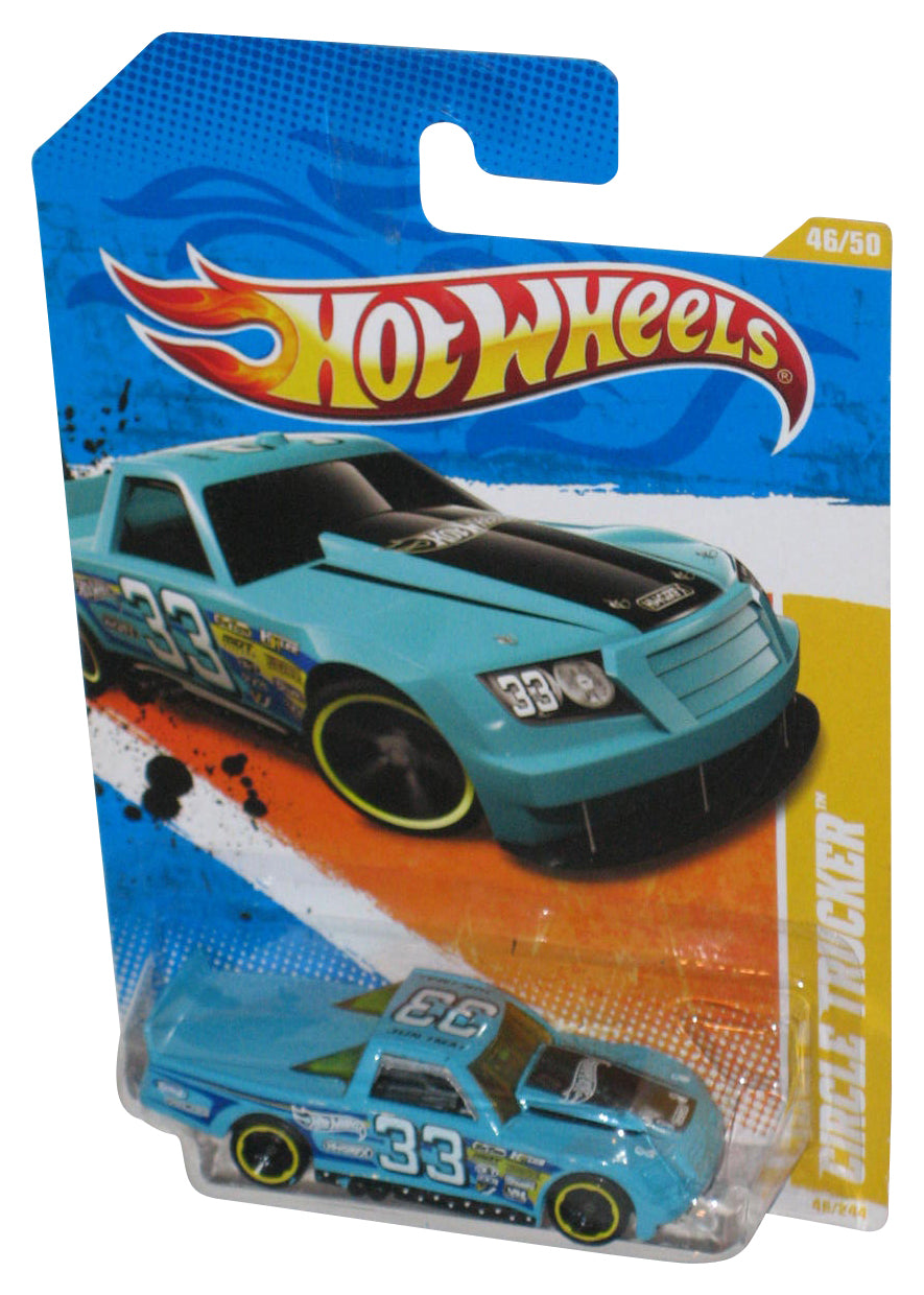 Hot Wheels 2011 New Models 46/50 Blue Circle Trucker Toy Car 46/244