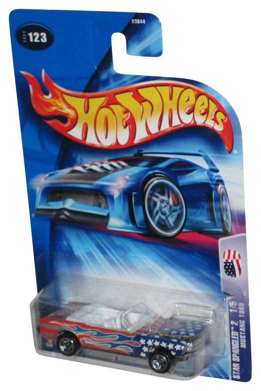 Hot Wheels Star Spangled 2 1/5 (2004) Red White & Blue Mustang 1965 Car #123