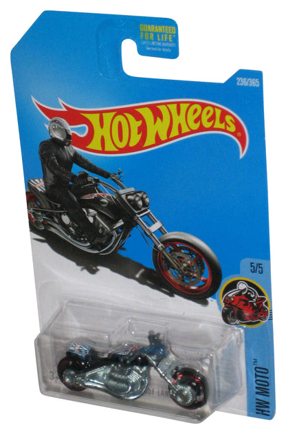 Hot Wheels HW Moto 5/5 (2015) Blast Lane Black Motorcycle Bike Toy 236/365