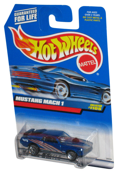 Hot Wheels Blue Mustang Mach 1 (1998) Mattel Toy Car #1105